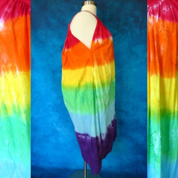 Jackpot Custom Tie Dye Festival Dress One Size - Picture 6 of 7